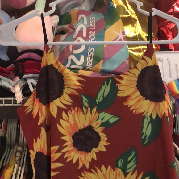 Sunflower spaghetti strap dress. Never worn. - Picture 3 of 5